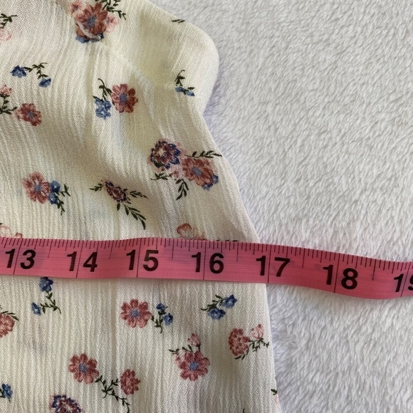 AG Maggie Tank Top, Spaghetti Straps, Floral, White Multi, XS NWT - Picture 11 of 15